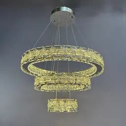 Люстра кільця Linisoln 7896-60*40*20 метал, кришталь LED 80 Вт 120-50 см - мініатюра 4