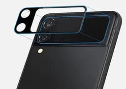Захисне скло на камеру HD DK 3D Color Glass для Samsung Galaxy Z Flip3 5G F711 black - мініатюра 6