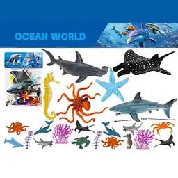 Набор фигурок животных Океан, 18 морских обитателей, 0412-63F