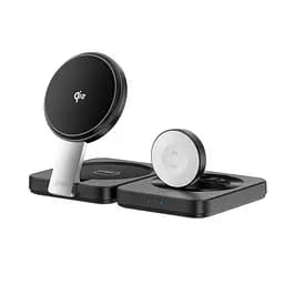 БЗП Wiwu Wi-W028 QI2 3 in 1 wireless charger Black - мініатюра 4