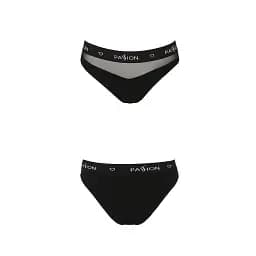 Трусики із прозорою вставкою Passion PS006 Panties black L - мініатюра 2