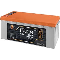 Аккумулятор LogicPower LiFePO4 LCD Smart BT 24V 25.6V/160Ah/4096Wh BMS 200A/100А (24409) [107374]
