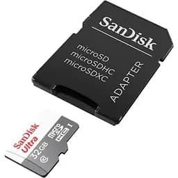 Карта пам'яті SanDisk microSDHC 32GB UHS-I Ultra A1 + SD Adapter (SDSQUNR-032G-GN3MA) [91560] - мініатюра 2