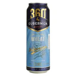 Пиво Gubernija Baltas Hefeweizen светлое нефильтрованное 4.8% 0.568 л ж/б