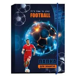 Папка для тетрадей на резинке "Футбол" Рюкзачок ПО-1 Разноцветный