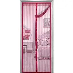 Москитная сетка на двери Magic Mesh шторка на магнитах бордо 210 х 100 см