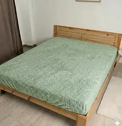 Простыня Флис Светло-зеленый теплая мягкая простыня 200 x 230 см для кровати