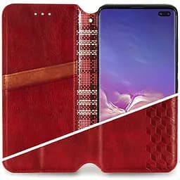 Шкіряний чохол-книжка GETMAN Cubic (PU) для Xiaomi Redmi Note 10 / Note 10s Червоний - мініатюра 3