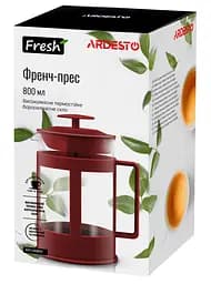 Френч-прес Ardesto Fresh, 800 мл, червоний (AR1008RF) - мініатюра 3