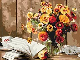 Картина по номерам на подрамнике Brushme Книжный натюрморт