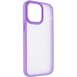 TPU+PC чехол Metal Buttons для Apple iPhone 14 Pro 6.1" Бузковий