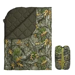Ковдра туристична з чохлом Autumn Leaf 150×200 см KT7001013 з кнопками для використання як пончо