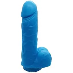 Крафтовое мыло-член с присоской Чистый Кайф Blue size S натуральное