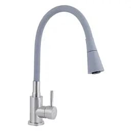 Смеситель для кухни Lidz Aria 015F31 с гибким изливом (k35) LDARI015F31GNK31871 GNK Серый