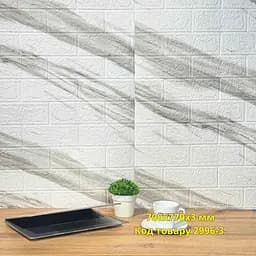 Самоклеюча декоративна 3D панель Loft Expert мармур Лайт 700x770x3 мм