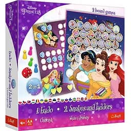 Настольная игра Trefl Лудо 2 в 1. Принцессы Диснея (Ludo 2 in 1: Disney. Princess) (02418)