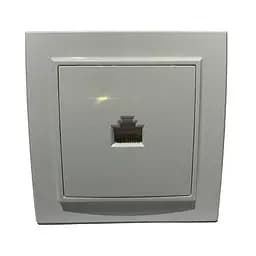 Розетка комп'ютерна вбудована біла Lumano COMFORT