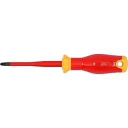 Отвертка с крестовым шлицем диэлектрическая изолированная Yato SL/PH2х100/208 мм обнаженный шлиц 17 мм (YT-282661)