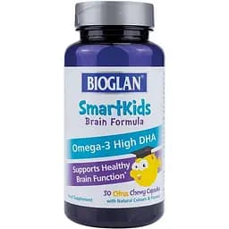 Жирні кислоти Bioglan Smartkids Omega-3 High DHA 30 желейок Цитрус
