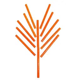 Светоотражатели на спицы колеса велосипеда 12 шт оранжевый (G00010404)