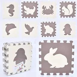 Килимок Мозаїка EVA морські мешканці, 9 деталей, 30x30x8 см, MR1284