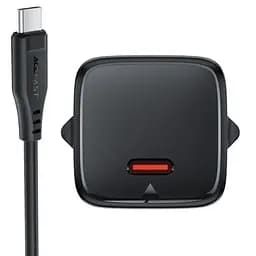 МЗП Acefast A118 PD30W GaN (1USB-C) + кабель Type-C to Lightning Black - мініатюра 2