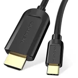 Кабель мультимедийный USB-C to HDMI M 1.5m black Vention (CGUBG)