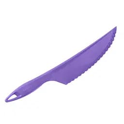 Пластиковий кухонний ніж для силіконового килимка крему, торта, тіста овочів і фруктів 30.5 см, Kitchette Фіолетовий 84453