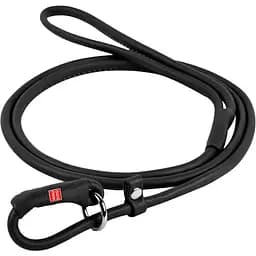 Поводок-удавка для собак Waudog Soft, 135х0,6 см, черный