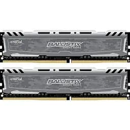 Модуль памяти Ballistix DDR4 16Gb (2х8) Crucial Sport LT 2400 MHz (BLS8G4D240FSB.16FBR2) Б/у