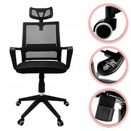 Крісло офісне Kontrast Manager Black - мініатюра 5
