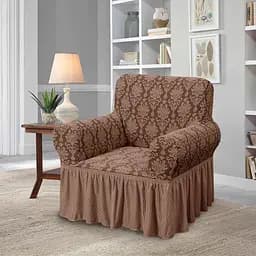 Чехол для кресла Love You жаккардовый какао (82102)