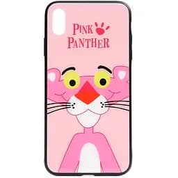 Чехол-накладка Toto Cartoon Print Glass Case Apple iPhone X/XS Pink Panther