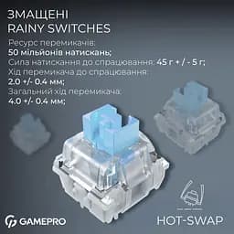 Клавіатура GamePro Asgard Valhalla Pro 75% Rainy switches (MK160W-D-Pro) - мініатюра 11