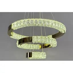 Люстра кільця Linisoln 7968-60*40*20 FG метал, кришталь, LED, 70 Вт, 120-50 см, 60*40*20 см