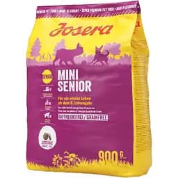 Беззерновий сухий корм Josera Mini Senior для літніх собак з лососем і картоплею 900 г