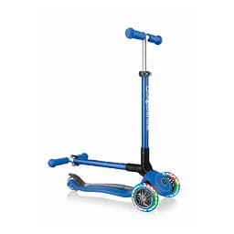 Самокат Globber Primo Foldable Fantasy Lights Перегони, з колесами, що світяться, до 50 кг, 3+, 3 колеса, синій - мініатюра 7
