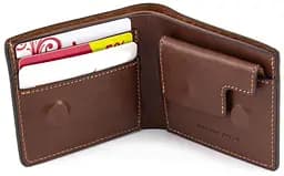 Чоловічий шкіряний портмоне GRANDE PELLE 11х9х2 см acs0024464 - мініатюра 2