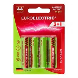 Батарейки Euroelectric AA LR6 1,5V, 4 шт.