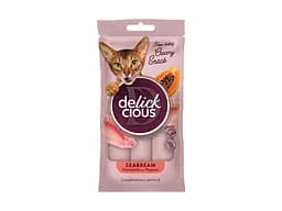Ласощі для котів Delickcious Дорада з додаванням папаї 4 х 15 г (4820269141612)