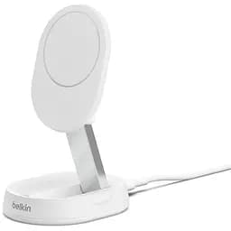 Зарядное устройство для беспроводной связи 15Вт Magnetic Stand Qi2 адаптер 20Вт USB-C белый Belkin teh0018805