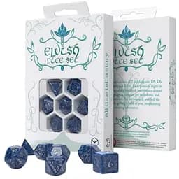 Набор кубиков Elvish Cobalt & Silver Dice Set , 7 шт. (SELV10)