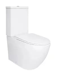 Унитаз напольный Qtap Jay Ultra Quiet с сиденьем Slim Duroplast/ Soft-close/ Quick Release QT07222175TW