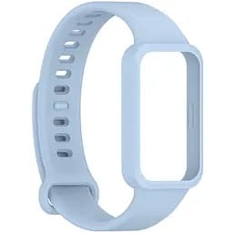 Силіконовий ремінець для фітнес браслетів Xiaomi Smart Band 9 Active Redmi Smart Band 3, Silicone, light blue, зі зручною застібкою, на фітнес трекер та смарт годинник, ArmorStandart (ARM85582) - мініатюра 3