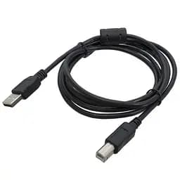 Кабель USB 2.0 AM – USB BM, 1.8 м, черный, Patron, ферритовый фильтр (PN-AMBM-18F)
