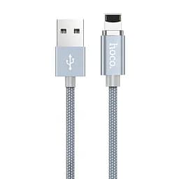 USB Cable Hoco U40A Magnetic Adsorption Lightning Grey 1.2m