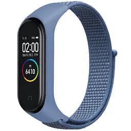 Ремінець Nylon New для Xiaomi Mi Band 3/4/5/6/7 Blue