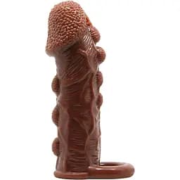 Насадка на пенис Baile Brave Man 14 см коричневый