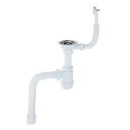 Сифон для мийки ANI Plast Варяг С5515EU 1 1/2"х40 з гофротрубою 40x40/50 універсальний 30412