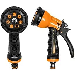 Пистолет Bradas для полива пластиковый ZEBRA TWIN 8 режимов BLACK LINE ECO-7203T